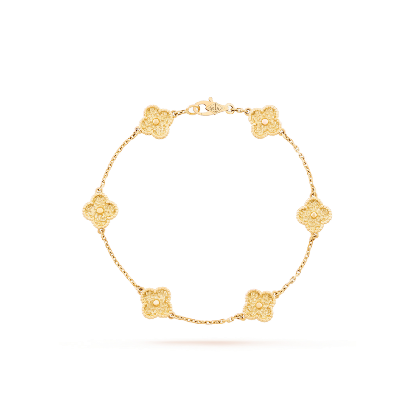 VAN CLEEF ARPELS SWEET ALHAMBRA BRACELET, 6 MOTIFS - YELLOW GOLD